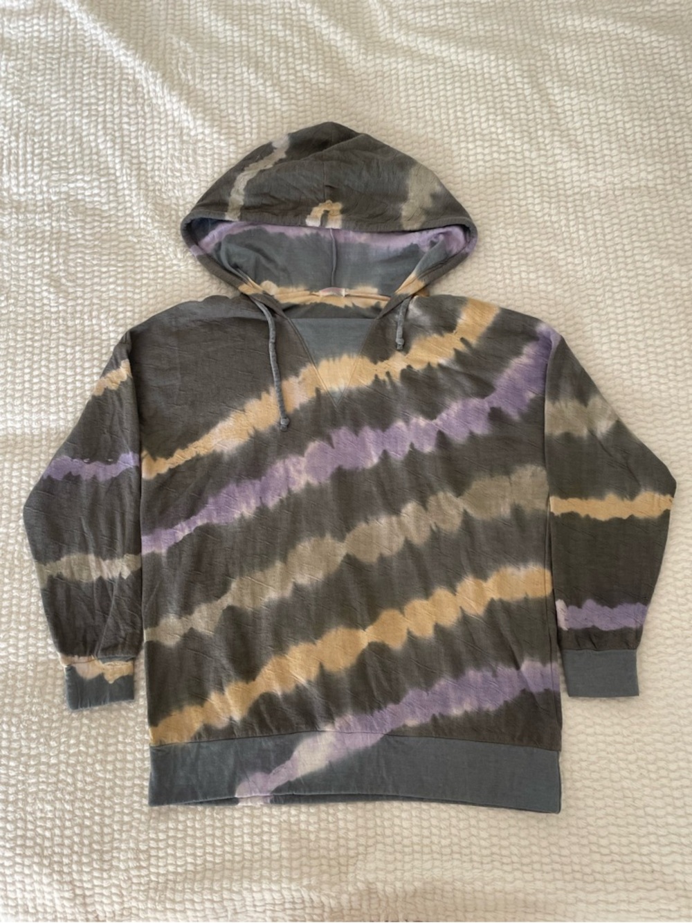 FP Movement by Free People | Gray Tie-Dye Hoodie Top | Workout Top - Picture 5 of 12